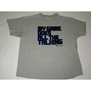 Champion Authentic Athletic Mens Graphic T-shirt Sz XXL My Game Does All Talkin